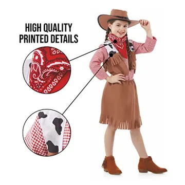 Fun Shack Cowgirl Costume for Girls - Perfect Adventure