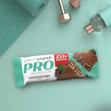 Power Crunch PRO Chocolate Mint Protein Bars | 20g Protein