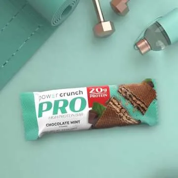 Power Crunch PRO Chocolate Mint Protein Bars | 20g Protein