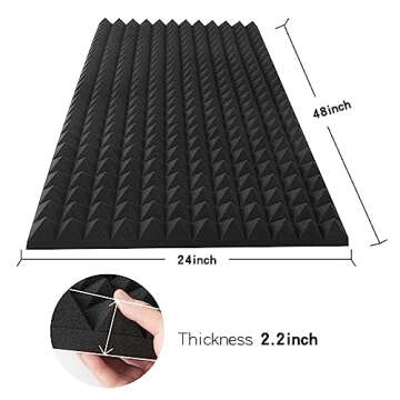 HWLIYUTAI Acoustic Foam Panels - Fire Resistant Sound Absorbing Panels