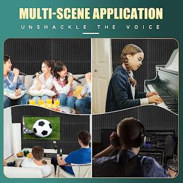 HWLIYUTAI Acoustic Foam Panels - Fire Resistant Sound Absorbing Panels