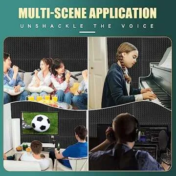 HWLIYUTAI Acoustic Foam Panels - Fire Resistant Sound Absorbing Panels
