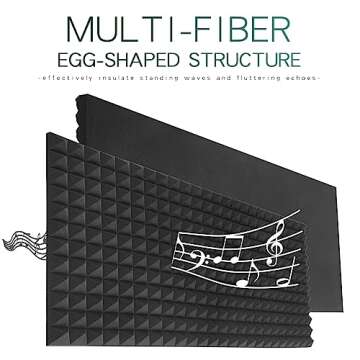 HWLIYUTAI Acoustic Foam Panels - Fire Resistant Sound Absorbing Panels