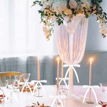 Elegant White Satin Twist Tie Bows for Every Occasion