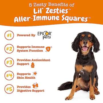 Zesty Paws Flavored Soft Chews - Aller-Immune for Dogs with Turmeric Licorice Root and Premium EpiCo...