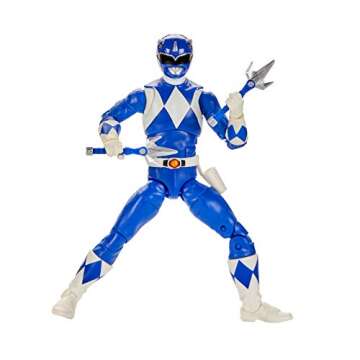 Power Rangers Lightning Collection Mighty Morphin Blue Ranger 6-Inch Premium Collectible Action Figu...