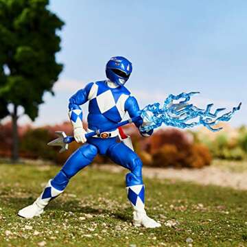 Power Rangers Lightning Collection Mighty Morphin Blue Ranger 6-Inch Premium Collectible Action Figure Toy with Accessories