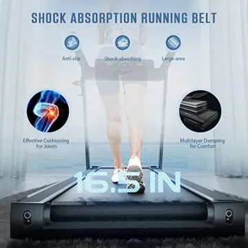 OMA Treadmill with Incline, Treadmills for Home 7200EB with 300 lb Capacity, Portable Treadmill for Home Office, Compact Small Treadmill for Walking Running with Wide Belt, LED Display, Pulse Sensors