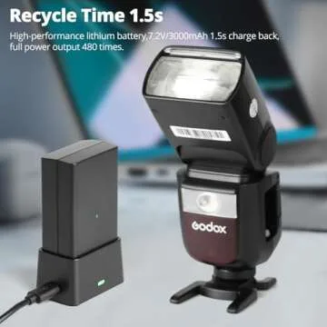 GODOX V1 Battery VB26 VB26A VB26B Li-ion Battery V1S V1N V1C V1F V1O V1 Flash and V860III V860III-S V860III-C V860III-N V860III-O V860III-F V850III AD100PRO