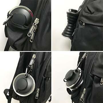 Semetor Collapsible Water Bottle, 500ml, BPA Free Silicone, Reusable, Portable, Heat Resistant, Suitable for Outdoor Activities, Easy to Clean