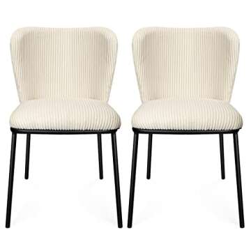 Stylish SIMTONAL Dining Chairs Set of 2 for Any Room