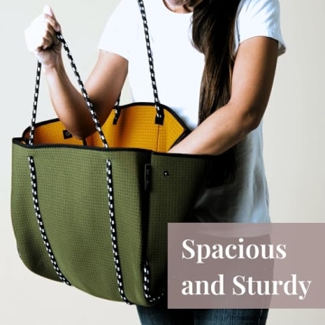 Lightweight Water-Resistant POPUPS Neoprene Tote Bag