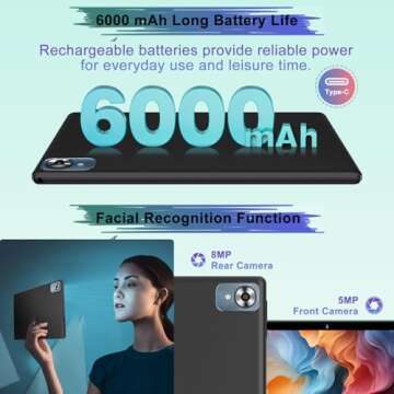 Powerful Android 14 Tablet with 2-in-1 Functionality