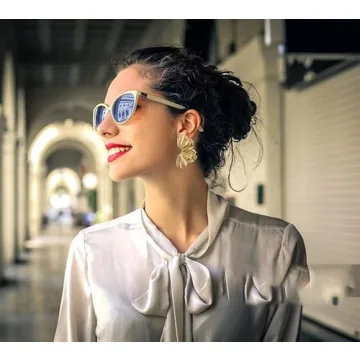 Elegant Glitter Gold Statement Earrings for Women