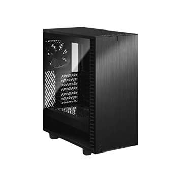 Fractal Design Define 7 Compact Black Brushed Aluminum/Steel ATX Compact Silent Dark Tinted Tempered...