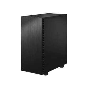 Fractal Design Define 7 Compact Black Brushed Aluminum/Steel ATX Compact Silent Dark Tinted Tempered Glass Window Mid Tower Computer Case