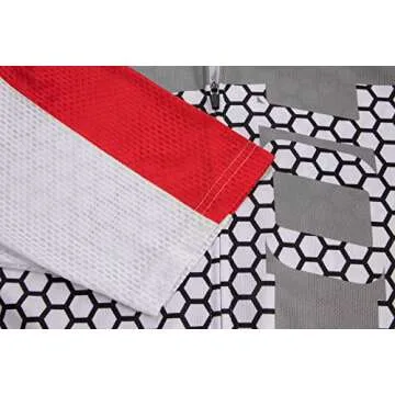 Coconut Ropamo CR Men's Cycling Jersey Set Road Bike Jersey Zipper Pocket Bib Shorts with 3D Padded Cycling Clothing Kit Set (Red/Grey, M)