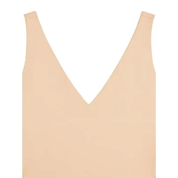 REORIA Women's Sexy Deep V Neck Bodysuit for Summer Style