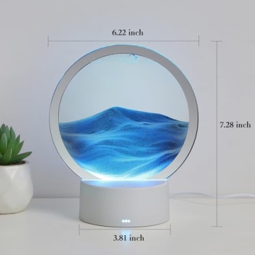 Dnil Moving Sand Art Lamp - 3D Colorful Night Light