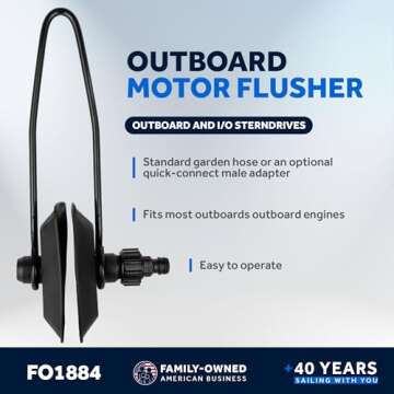 Five Oceans Outboard Motor Muffs - Universal Flusher with Garden Hose Connector