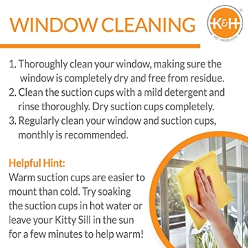 K&H EZ Mount Cat Window Bed for Sunbathing Cats