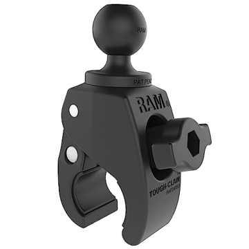 RAM Mounts RAP-B-400U Tough-Claw Small Clamp Base with 1" Ball for Versatile Mounting Solutions