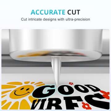 LOKLiK iCraft by HTVRONT Cutting Machine - 5 in 1 Vinyl Cutter Machine with 5X Cutting Force, Cuts 100+ Materials, AI Painting, 13'' Smart Die Cutting Machine for All Crafts Cards 3D Arts Home Decor