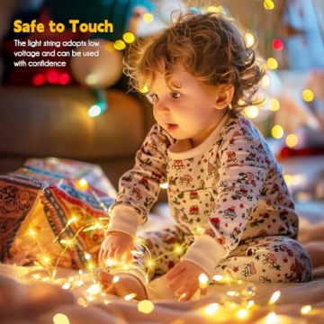 Minetom USB Fairy Lights with Remote - 66 Feet Warm White