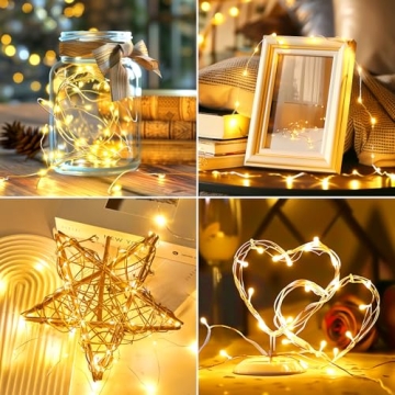 Minetom USB Fairy Lights with Remote - 66 Feet Warm White