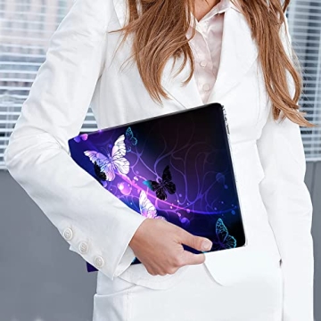 icolor Laptop Skin Sticker Decal - Personalize Your Laptop with Beautiful Purple-Butterfly Design