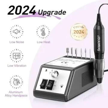 JIASHENG Professional Nail Drill, 20000rpm Electric Nail Drill Machine, Electronic Nail File Drills ...
