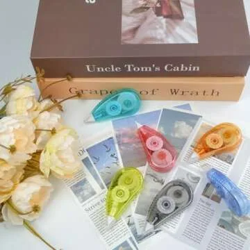 Jovanssen White Out Tape, 12 Pack White Out - 13.13 Feet Correction Tape, White Out Correction Tape, Whiteout Tape for School and Office.