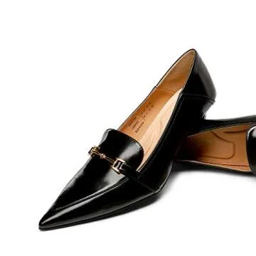 DREAM PAIRS Womens Heels Pointed Toe Kitten Heels Pump Shoes, Black-pu - 8 (SDPU2313W)