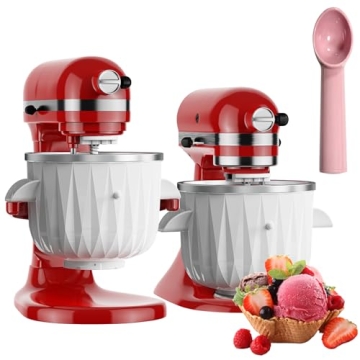 Hozodo 2QT Ice Cream Maker for Kitchenaid - Homemade Frozen Delights