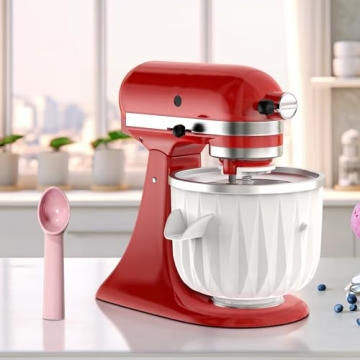 Hozodo 2QT Ice Cream Maker Kitchenaid Attachment
