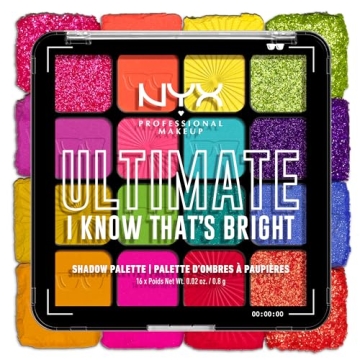 NYX Ultimate Shadow Palette - Bright, Pigmented Eyeshadows