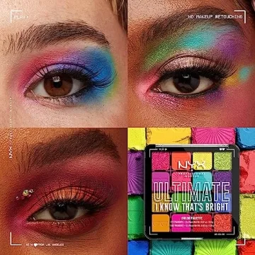 NYX Ultimate Shadow Palette - Bright, Pigmented Eyeshadows