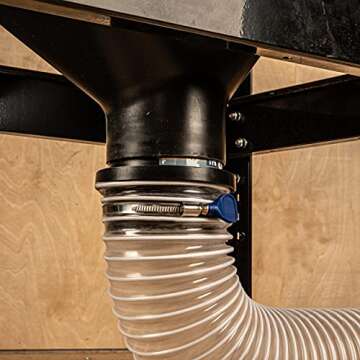 POWERTEC 70193 Screw End Quick Coupler for 4” Hose – Left-Hand Threaded Adapter