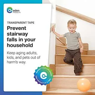 Clear Stair Treads Non Slip for Wooden Steps Indoor & Outdoor with Roller [15 Pcs 24''x 4''] - Peel ...