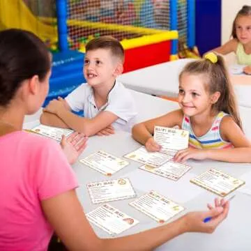 60 Pcs Retro Groovy Happy Mail Teacher Notes to Parents Classroom Good Behavior Incentive Motivational Cards Positive Postcards to Send Home for Home Classroom Preschool Kindergarten Elementary School