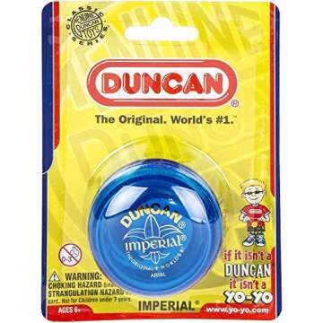 Duncan Toys Imperial Yo-Yo, Beginner Yo-Yo with String, Steel Axle and Plastic Body, Mystery Color