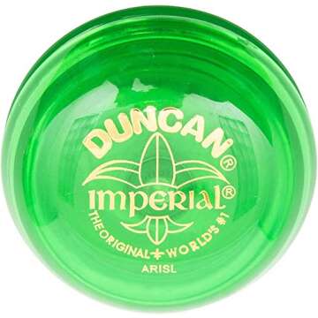 Duncan Toys Imperial Yo-Yo, Beginner Yo-Yo with String, Steel Axle and Plastic Body, Mystery Color