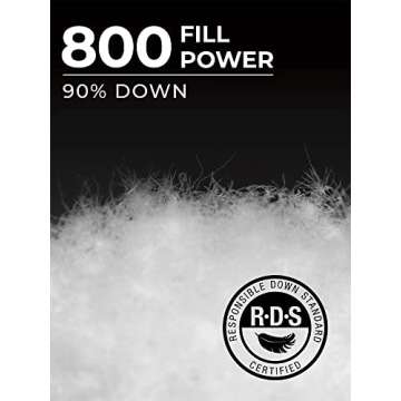 ORORO Women's Heated 800-Fill Down Jacket with Battery, Lightweight Heated Down Coat (Charger Not Included) (Black, 2XL)