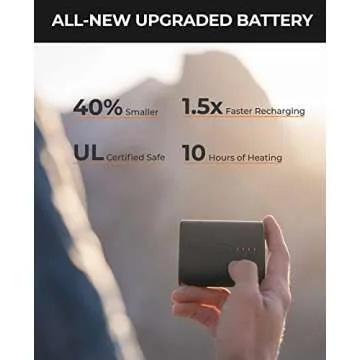 ORORO Women's Heated 800-Fill Down Jacket with Battery, Lightweight Heated Down Coat (Charger Not Included) (Black, 2XL)