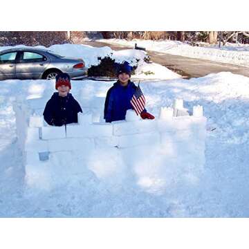 Flexible Flyer Snow Fort Building Block – Build Snow Forts & Sand Castles Easily