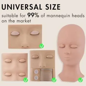 Embagol Replaced Eyelids for Lash Training and Makeup