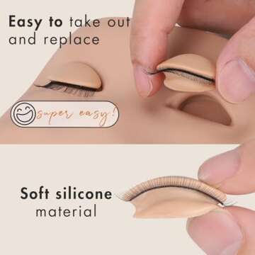 Embagol Replaced Eyelids for Lash Training and Makeup