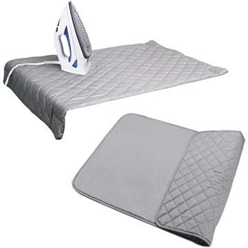 Quilted Magnetic Ironing Mat Iron Anywhere Portable Ironing Pad Ironing Board Alternative Cover Gray