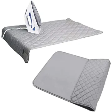 Quilted Magnetic Ironing Mat Iron Anywhere Portable Ironing Pad Ironing Board Alternative Cover Gray