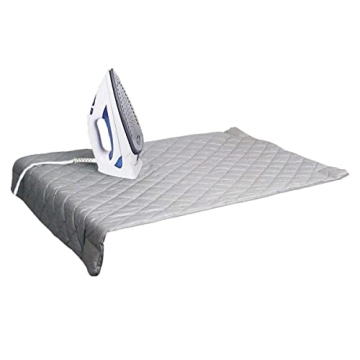 Quilted Magnetic Ironing Mat Iron Anywhere Portable Ironing Pad Ironing Board Alternative Cover Gray